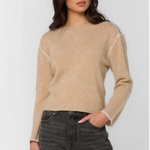 Velvet Heart Arbor Dune Sweater - NWT - Wool Cashmere Boatneck - L